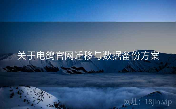 关于电鸽官网迁移与数据备份方案  第2张