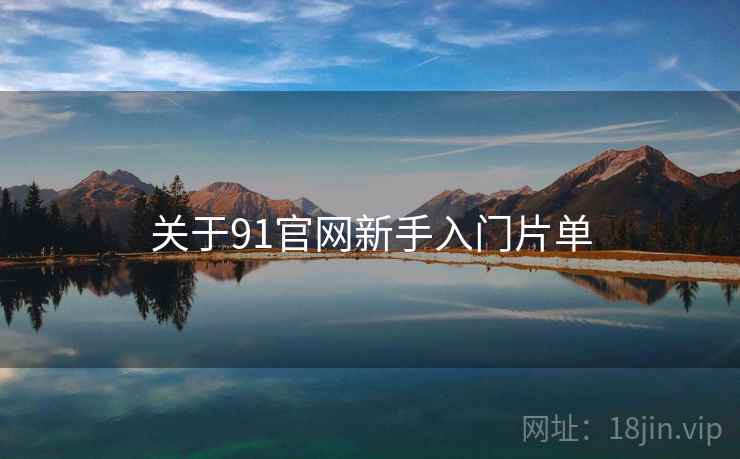 关于91官网新手入门片单  第2张