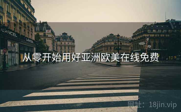 从零开始用好亚洲欧美在线免费  第2张