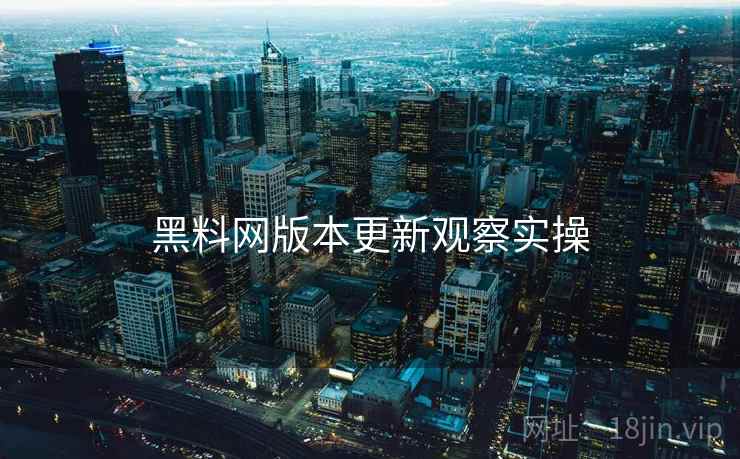 黑料网版本更新观察实操  第1张