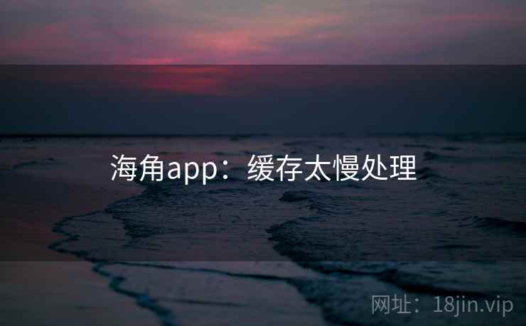 海角app：缓存太慢处理  第1张