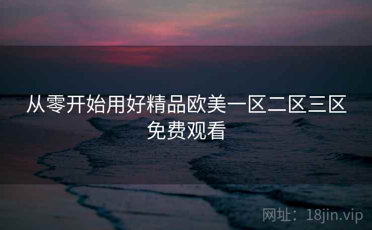 从零开始用好精品欧美一区二区三区免费观看  第2张