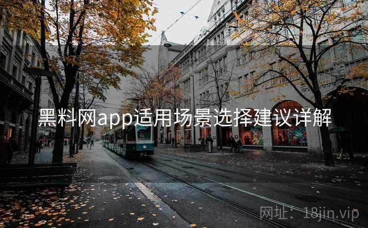 黑料网app适用场景选择建议详解  第2张