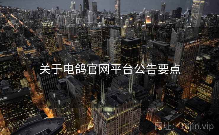 关于电鸽官网平台公告要点  第1张